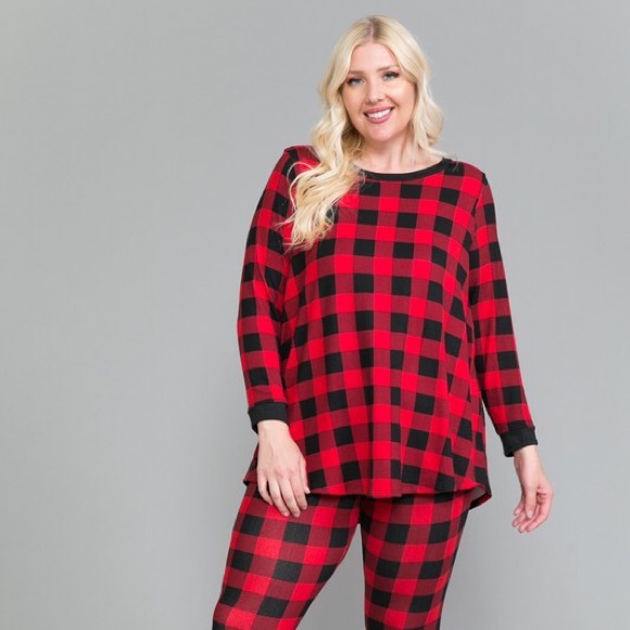 Buffalo Plaid Lounge Set- 6X - Picture 4 of 4